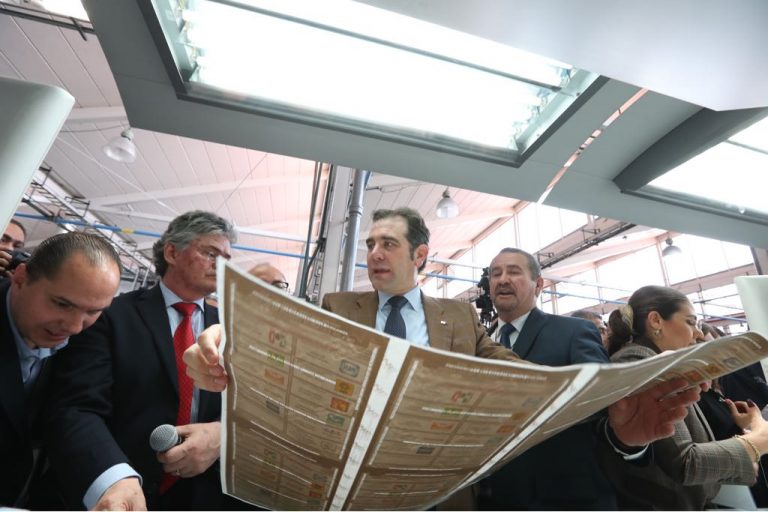 Inicio de Producción de boletas para la elección presidencial del Proceso Electoral 2017-2018.