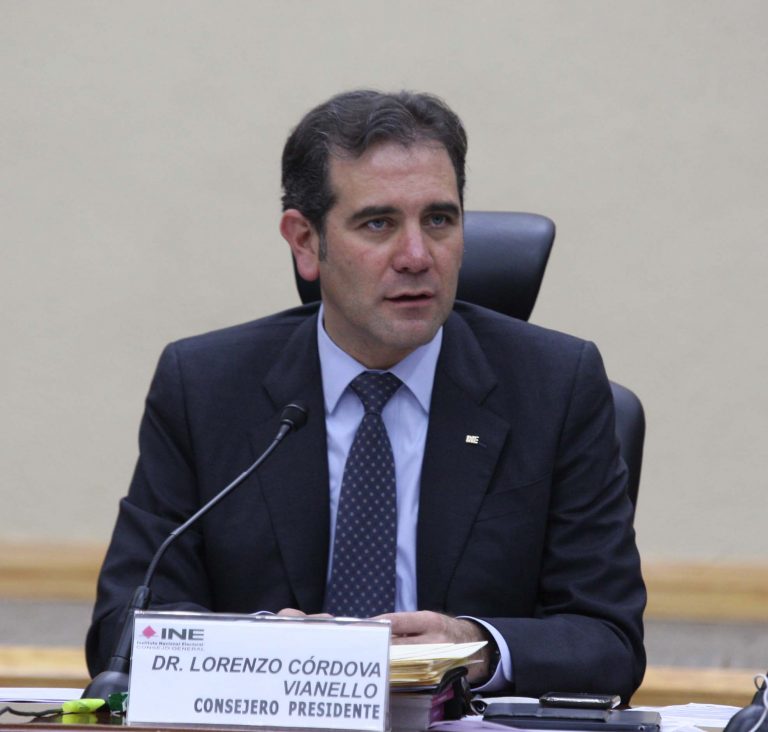 Lorenzo Córdova Vianello, Consejero Presidente del INE.