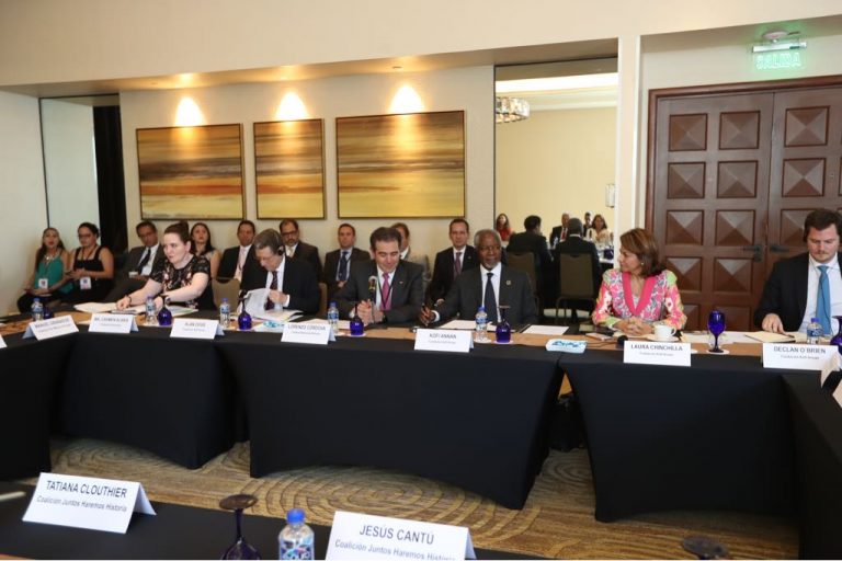 Reunión Kofi Annan  Ex-Secretario de la ONU con Representantes de Partidos Políticos.