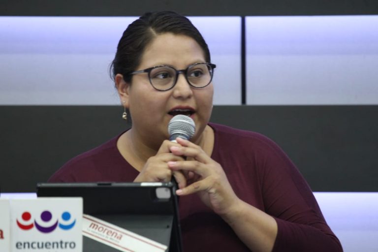 Citlalli Hernández de la coalición de Morena-PT-PES.