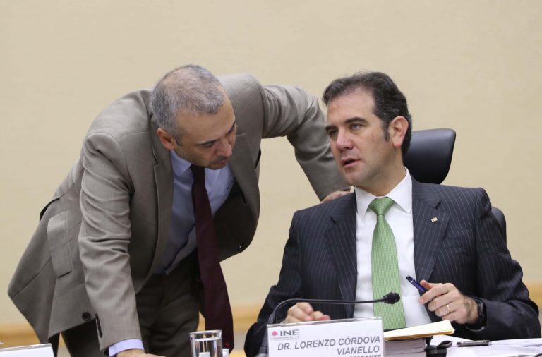 Benito Nacif Hernández Consejero Electoral y Lorenzo Córdova Vianello Consejero Presidente del INE.