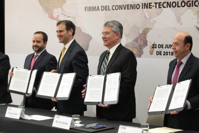 Firma del Convenio INE- Tecnológico de Monterrey