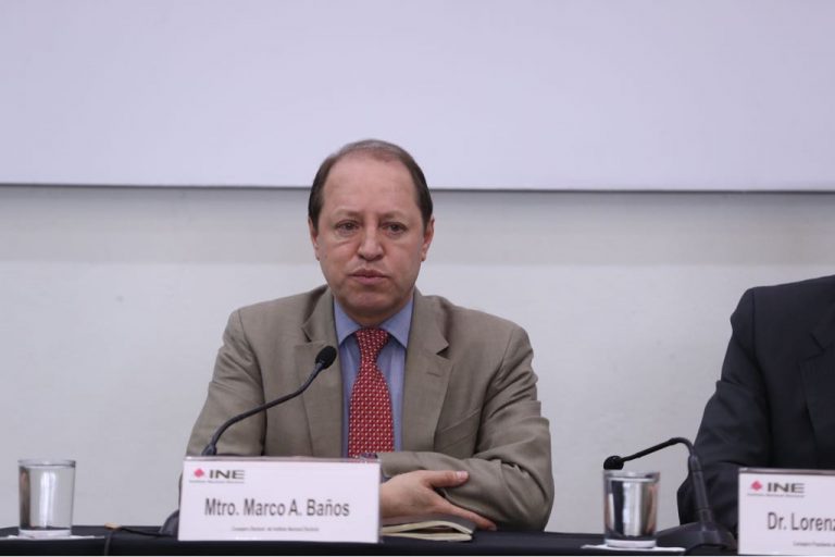 Marco Antonio Baños Martínez, Consejero Electoral y Presidente de la Comisión de Capacitación Electoral y Educación Cívica.