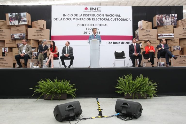 Lorenzo Córdova Vianello, Consejero Presidente del INE en la Ceremonia de Inicio de la Distribución Nacional de la Documentación Electoral Custodiada.