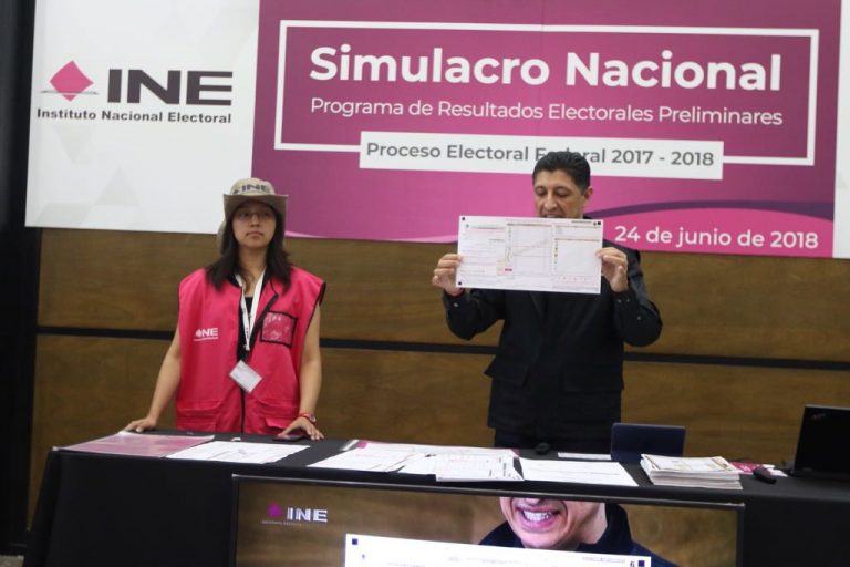 Simulacro Nacional Programa de Resultados Preeliminares.