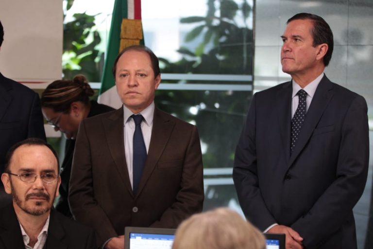 Marco Antonio Baños Martínez Consejero Electoral y Edmundo Jacobo Molina Secretario Ejecutivo del INE.