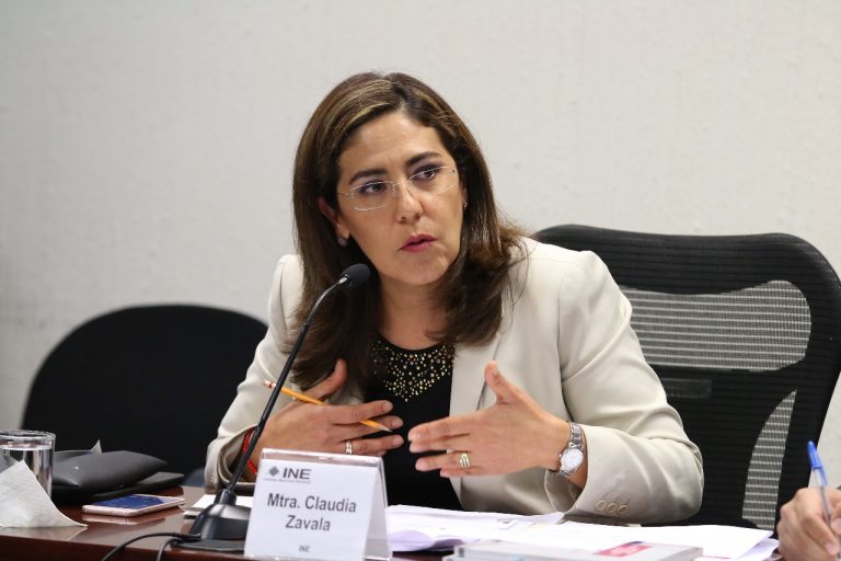 Claudia Zavala Pérez, Consejera Electoral y Presidenta de la comisión temporal de presupuesto 2019.