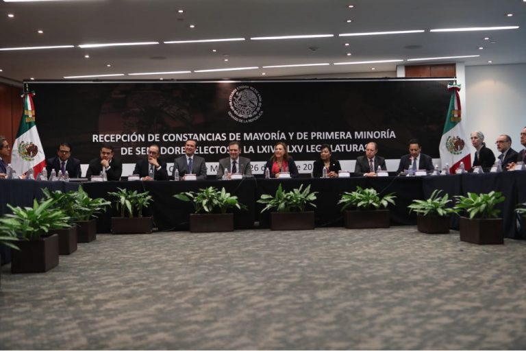 Recepción de documentación electoral en el marco de la LXIV Legislatura.