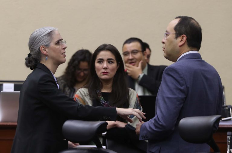 Pamela San Martín Ríos y Valles, Dania Ravel Cuevas y Ciro Murayama Rendón Consejeras  y Consejero Electorales.