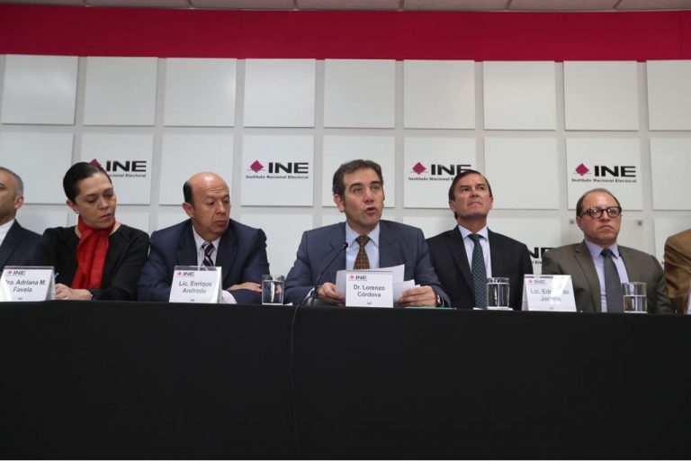 Adriana Favela Herrera, Enrique Andrade González, Lorenzo Córdova Vianello, Edmundo Jacobo Molina y Marco Antonio Baños Martínez.