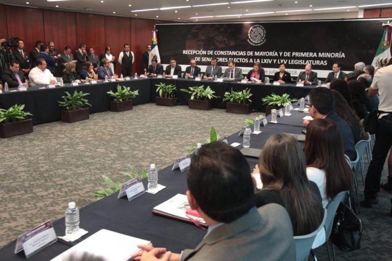 Recepción de documentación electoral en el marco de la LXIV Legislatura.