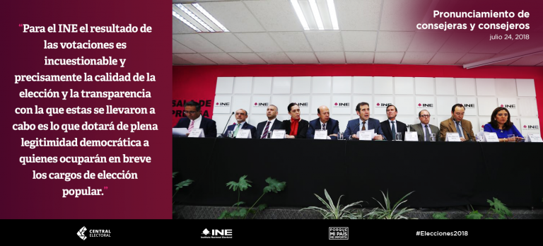 Pronunciamiento de consejeras y consejeros