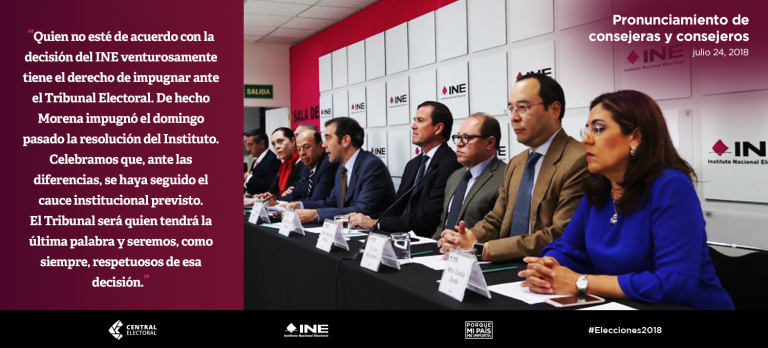 Pronunciamiento de consejeras y consejeros