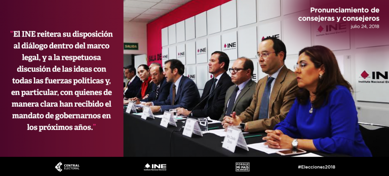 Pronunciamiento de consejeras y consejeros