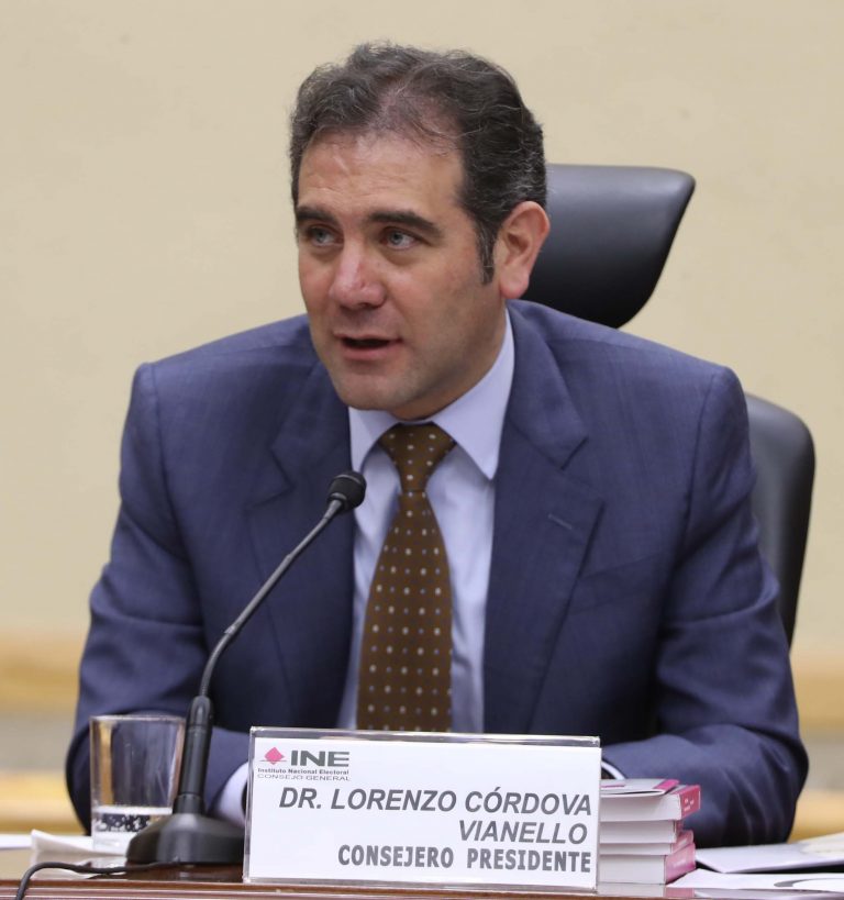 Lorenzo Córdova Vianello, Consejero Presidente del INE.