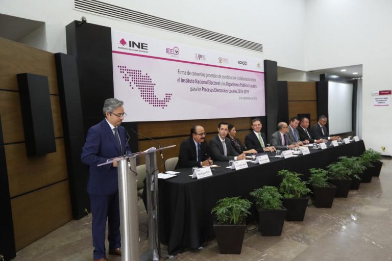 Firma de Convenio INE – 5 Estado con elección.