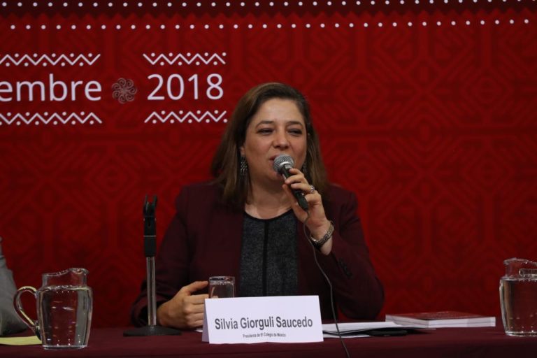 Silvia Giorguli Saucedo, Presidenta del Colegio de México.