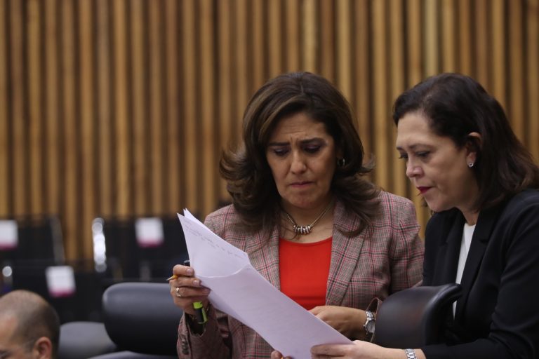 Claudia Zavala Pérez y Adriana Favela Herrera, Consejeras Electorales.