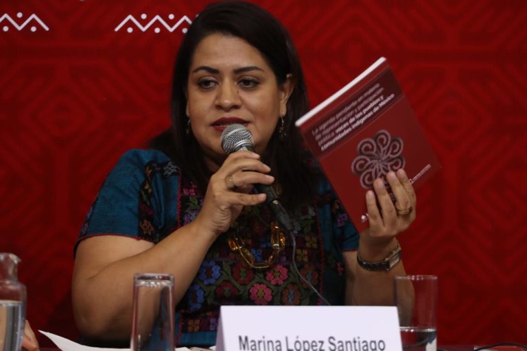 Marina López Santiago, Titular de la Defensoría Pública Electoral para Pueblos y Comunidades Indígenas.