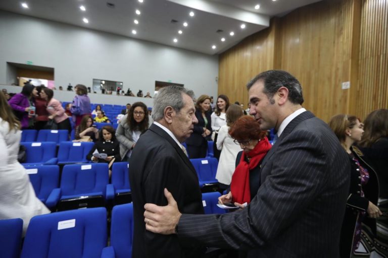Porfirio Muñoz Ledo, Presidente de la Cámara de Diputados y Lorenzo Córdova Vianello, Consejero Presidente del INE.