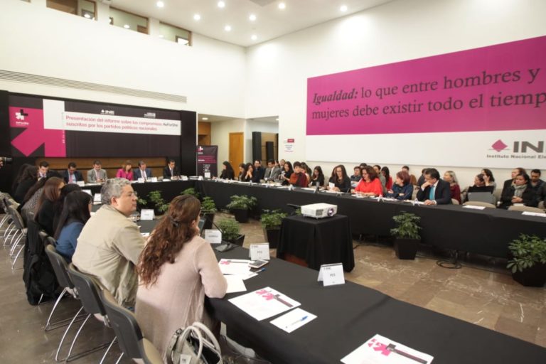 Presentación del Informe sobre los compromisos  HeForShe suscritos por los partidos políticos.