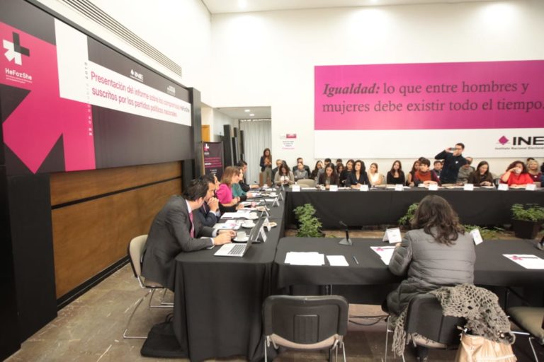 Presentación del Informe sobre los compromisos  HeForShe suscritos por los partidos políticos.