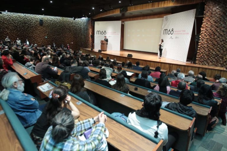 Evento titulado m68 memorial 1968, movimientos sociales.