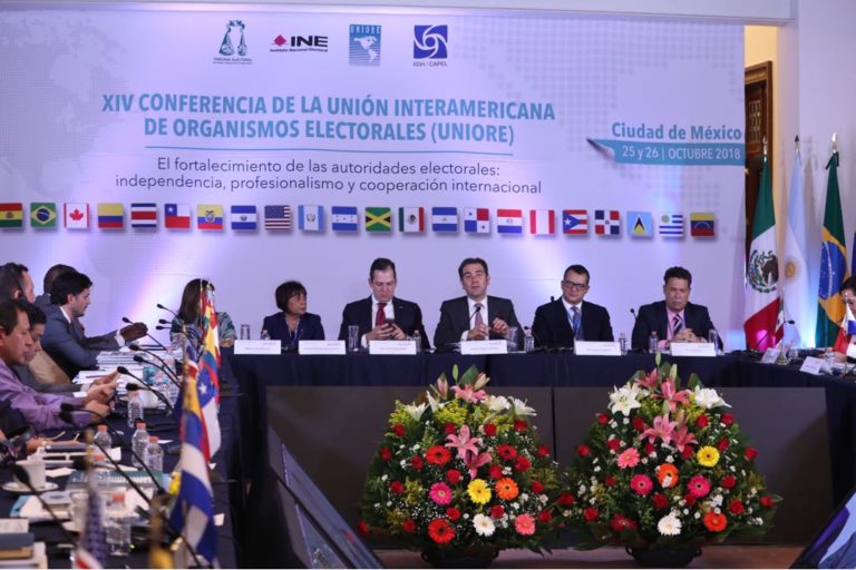 Clausura de la XVI Conferencia de la Unión Interamericana de Organismos Electorales (UNIORE).