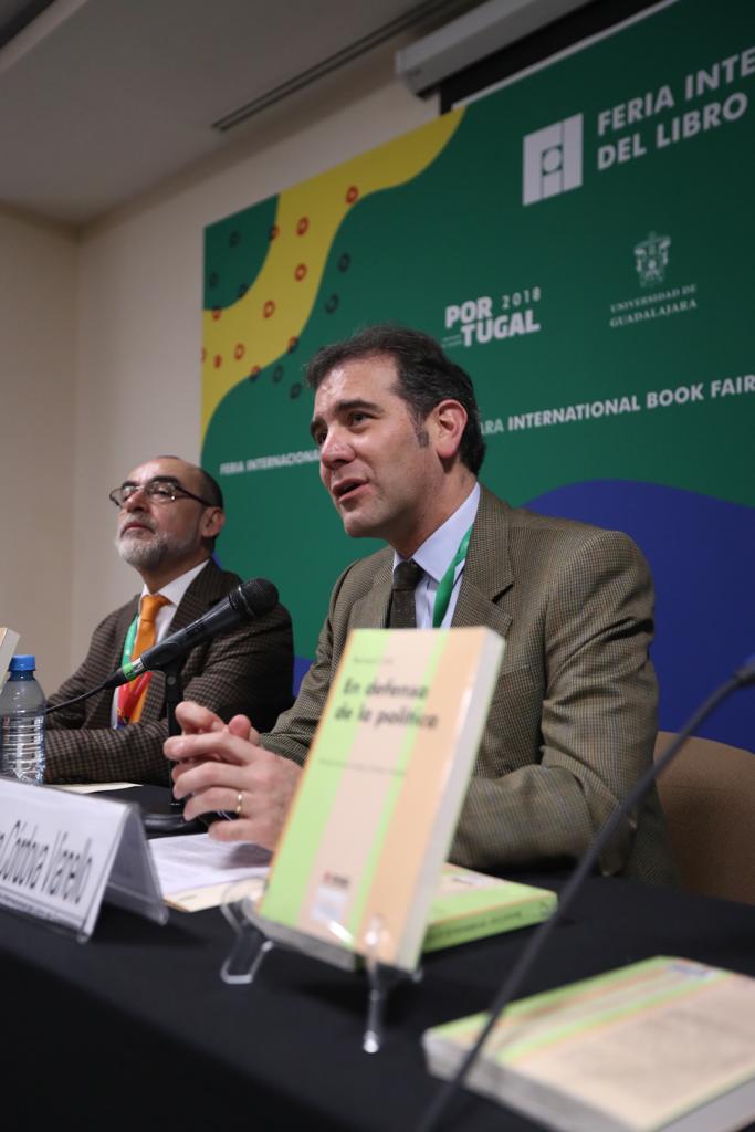 Jaime Rivera Consejero Electoral y Lorenzo Córdova Vianello Consejero Presidente.