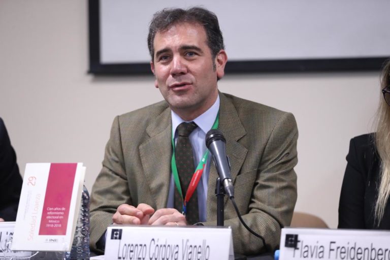 Lorenzo Córdova Vianello, Consejero Presidente del INE.