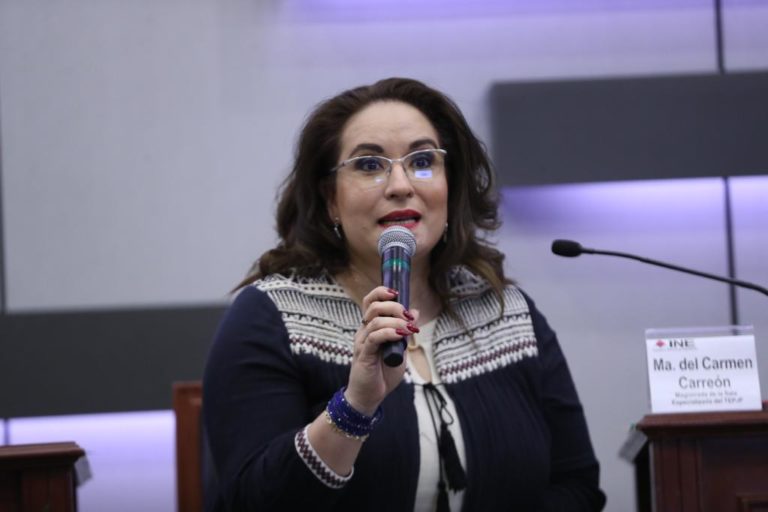 María del Carmen Carreón Castro, Magistrada de la Sala Especializada del TEPJF.