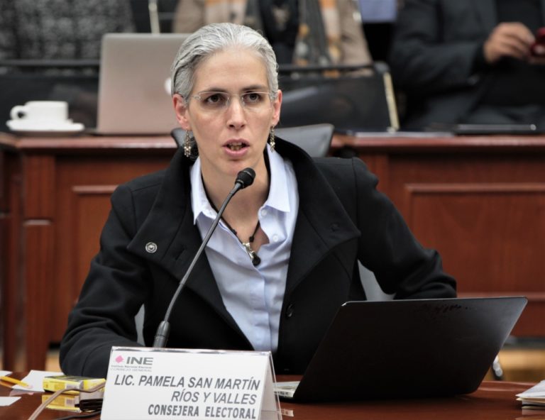 Pamela San Martín Ríos y Valles Consejera Electoral.