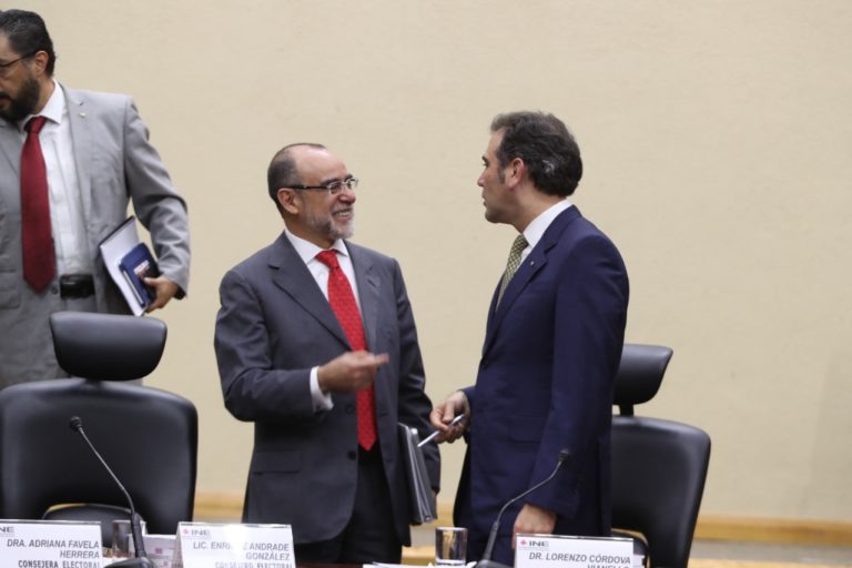 Jaime Rivera Velázquez, Consejero Electoral y Lorenzo Córdova Vianello, Consejero Presidente del INE.