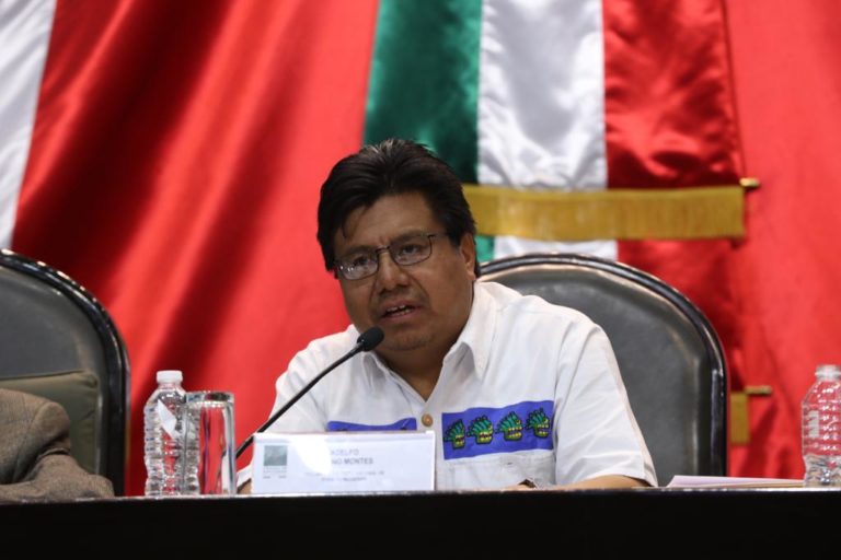 Adelfo Regino Montes Titular del Instituto Nacional de Pueblos Indígenas.