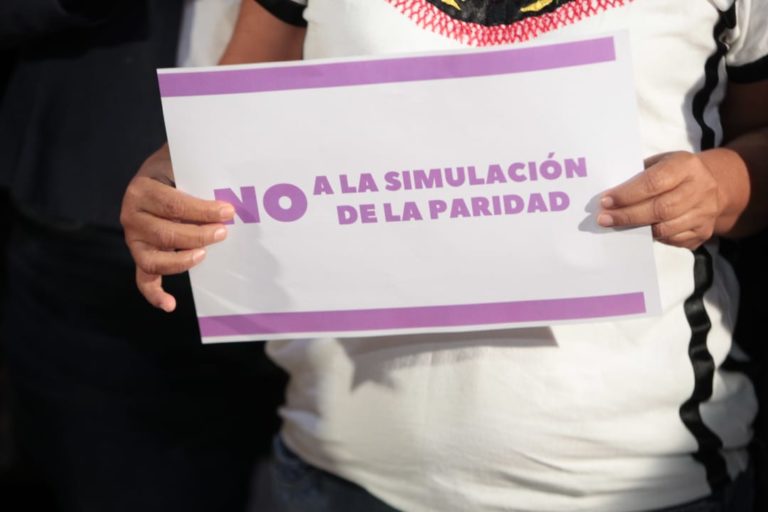 Conferencia de Prensa Simulación de la Paridad en el estado de Oaxaca.