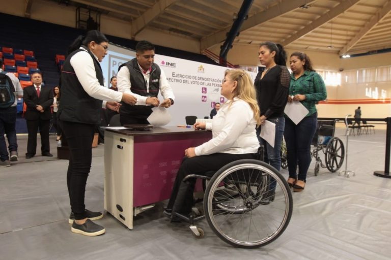 Simulacro ejercicio efectivo del voto de las personas con discapacidad.