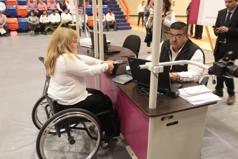 Simulacro ejercicio efectivo del voto de las personas con discapacidad.