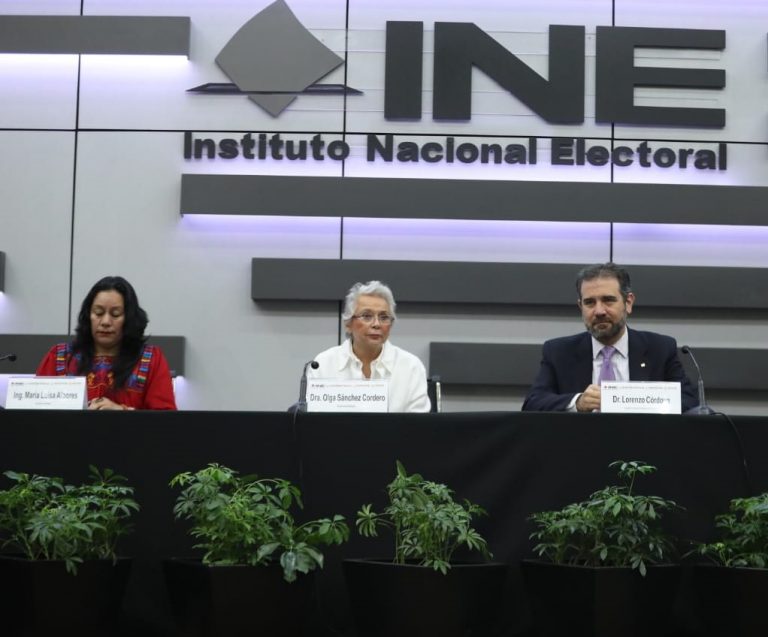 Firma de convenio INE y la Secretarías de la Función Pública y del Bienestar para evitar el uso de programas sociales con fines político-electorales.