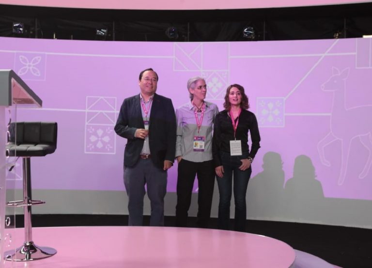 Ciro Murayama Rendón Consejero Electoral del INE  y Presidente de la Comisión Temporal de Debates, Pamela San Martín Ríos y Valles y Dania Ravel Cuevas, Consejeras Electorales del INE y Miembros de la Comisión.