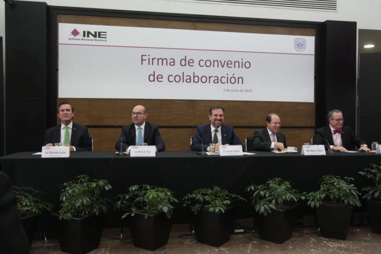 Firma de Convenio de Colaboración INE- con el Colegio de Notarios de la Ciudad de México.