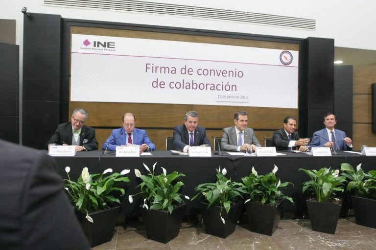 Firma de Convenio de colaboración INE-  Colegio Nacional del Notariado Mexicano.