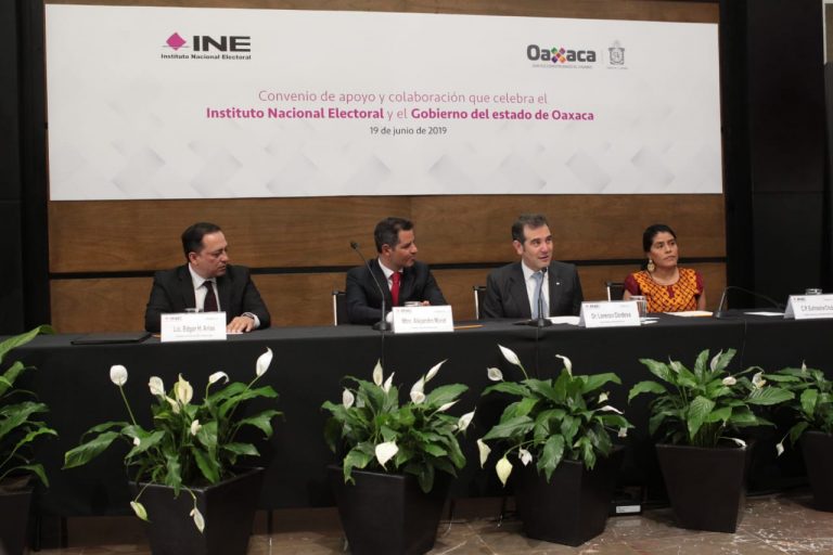Firma de Convenio de apoyo y colaboración INE-Gobierno del estado de
