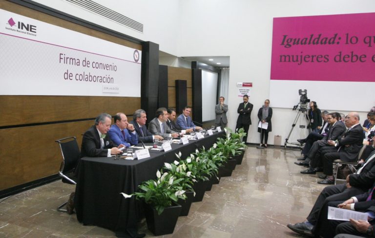 Firma de Convenio de colaboración INE-  Colegio Nacional del Notariado Mexicano.