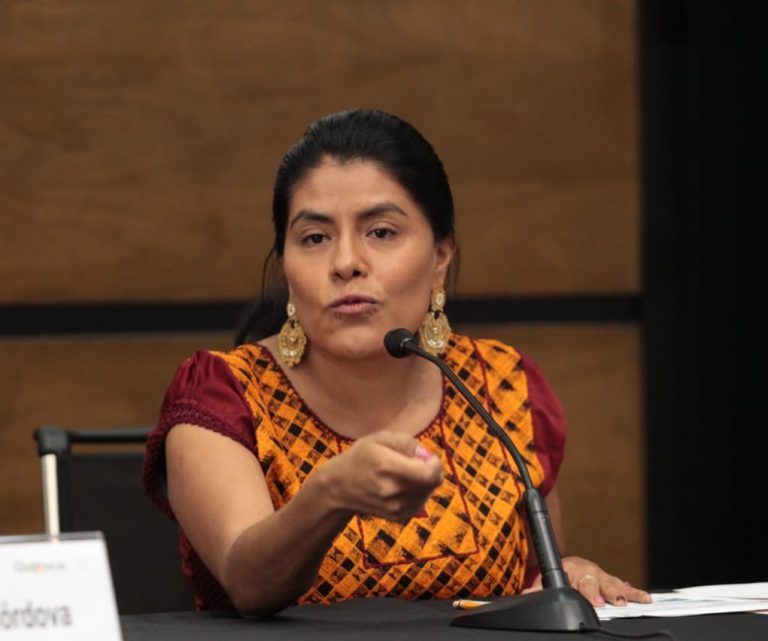 Eufrosina Cruz Mendoza Secretaria de Pueblos indígenas y afromexicanos del estado de Oaxaca.