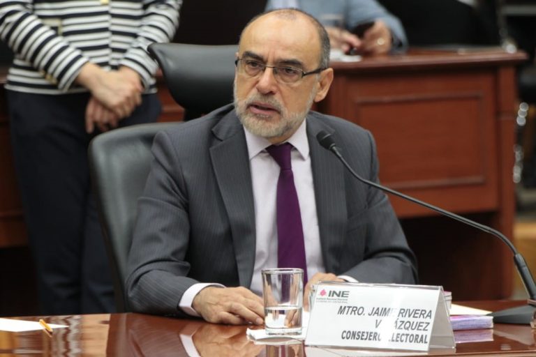 Consejero Electoral Jaime Rivera.