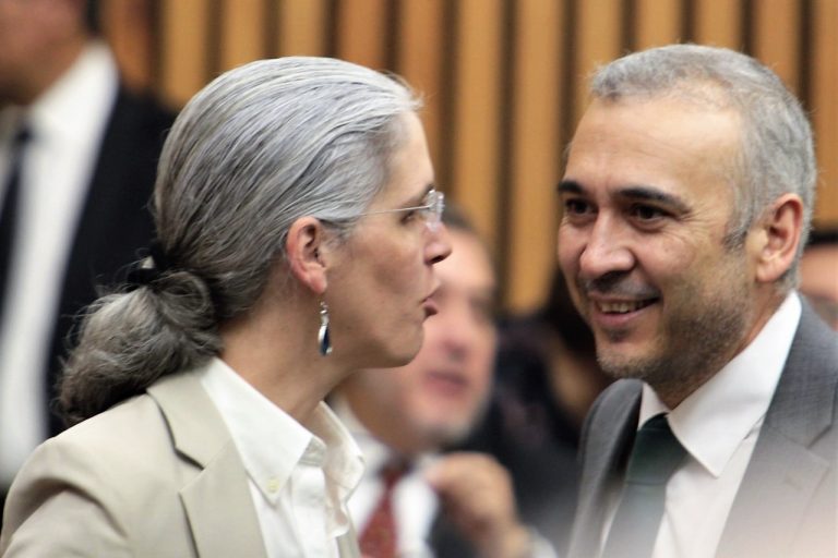 Pamela San Martín Ríos y Valles y Benito Nacif Hernández, Consejera  y Consejero Electorales.