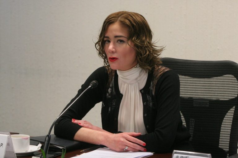 Dania Ravel Cuevas, Consejera Electoral del INE y Presidenta de la Comisión Temporal para el Fortalecimiento de la Igualdad de Género y No Discriminación en la Participación Política en el marco del Proceso Electoral.