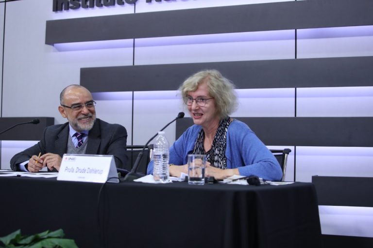 Jaime Rivera Velázquez, Consejero Electoral y Drude Dahlerup, Ponente.