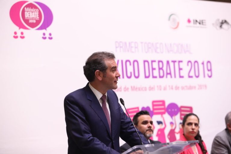 Lorenzo Córdova Vianello, Consejero Presidente del INE, Clausura del  Primer Torneo Nacional. México Debate 2019