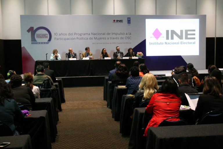 Inauguración del Taller “10 años del Programa Nacional de Impulso a la Participación Política de Mujeres a través  de las OSC”.